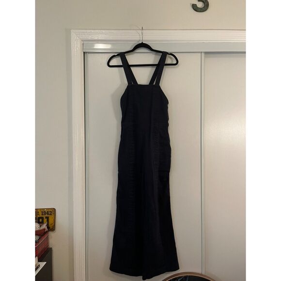 Apiece Apart Carmen Denim Overalls Dark Wash - Picture 3 of 7